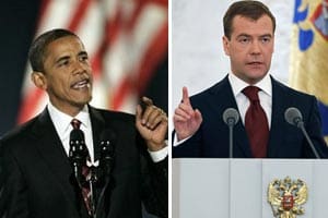 Obama and Medvedev