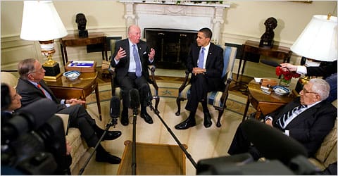 Obama, Kissinger, Schultz, Perry Nunn