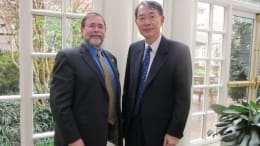 Citizens for Global Solutions CEO Don Kraus with ICC President Song