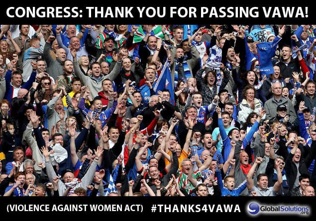 Breaking News: VAWA Passes and goes to Obama