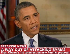 President Obama avoids conflict with Syria