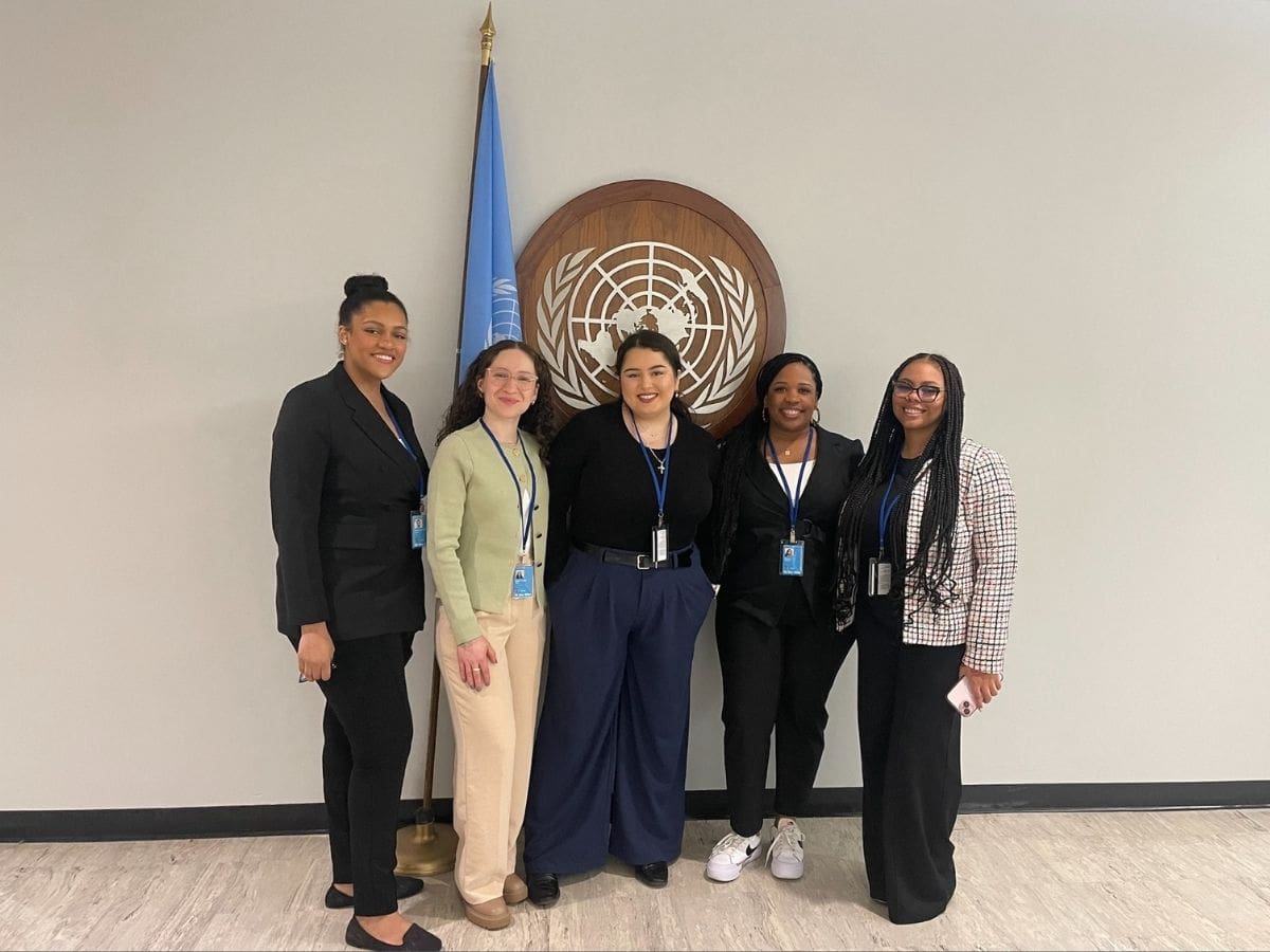 Trinity Washington fellows at the United Nations CSW 68 conference (2024)