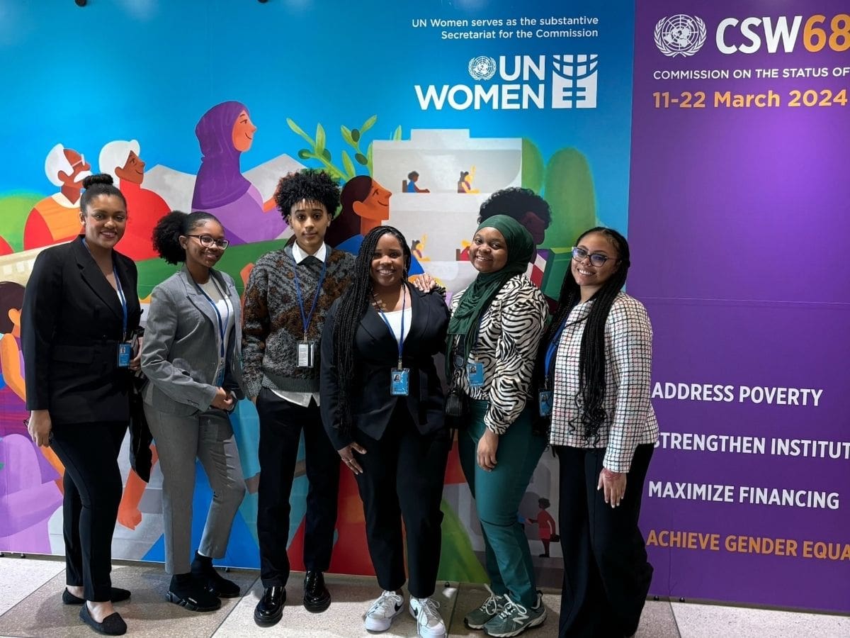 Trinity Washington fellows at the United Nations CSW 68 conference (2024)