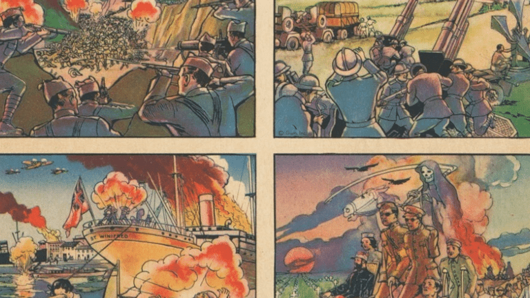 The frightful cost of war and a bubble gum card