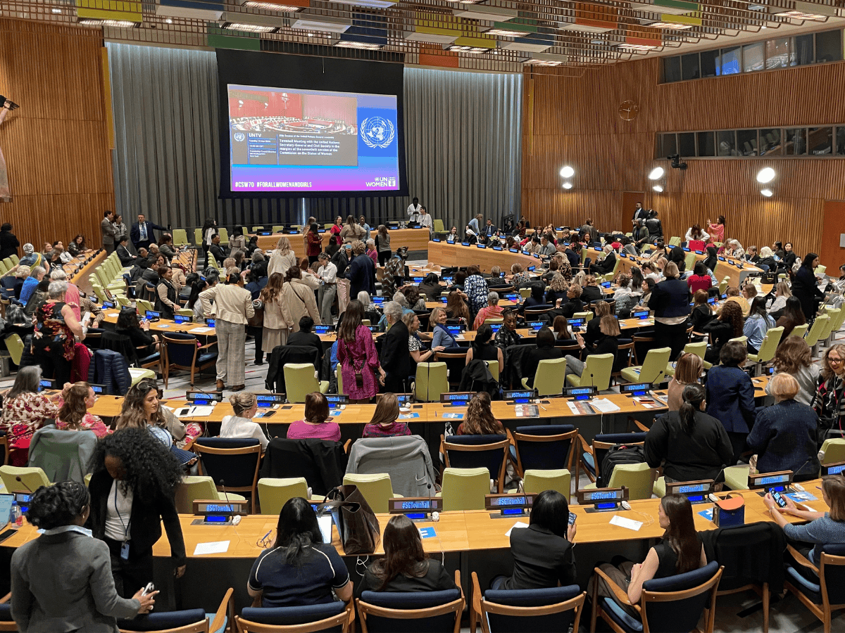 Delegates at the UN CSW 70 Conference